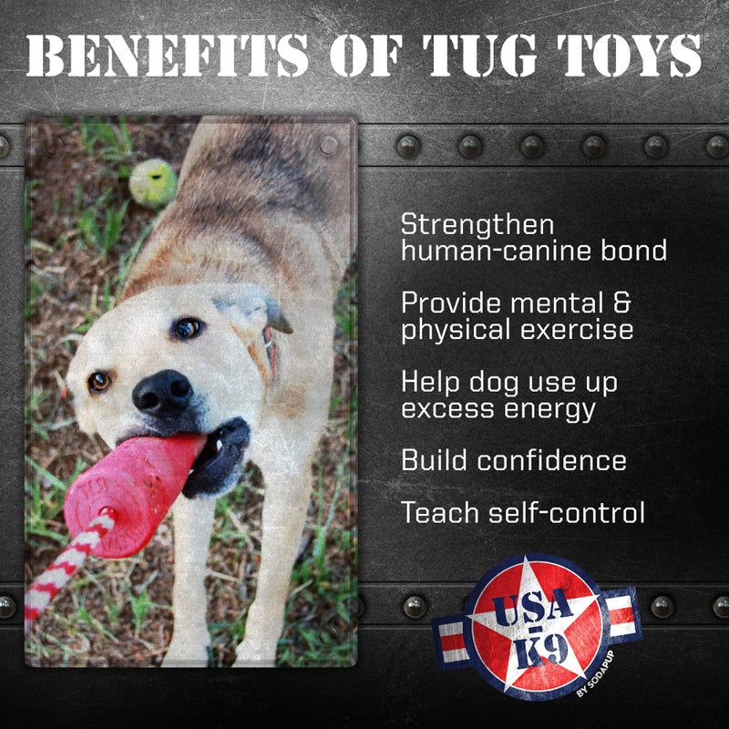 SodaPup USA-K9 Firecracker â€“ Durable Dog Tug Toy & Floating Training Dummy Made in USA from Non-Toxic, Pet-Safe, Food Safe Natural Rubber for Water Retrieval, Bonding, Mental & Physical Exercise, More - Image 4